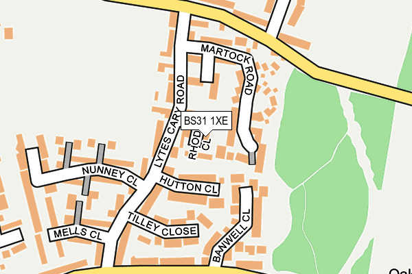 BS31 1XE map - OS OpenMap – Local (Ordnance Survey)