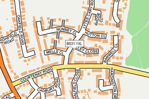 BS31 1XL map - OS OpenMap – Local (Ordnance Survey)