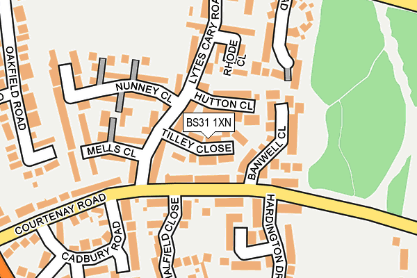 BS31 1XN map - OS OpenMap – Local (Ordnance Survey)
