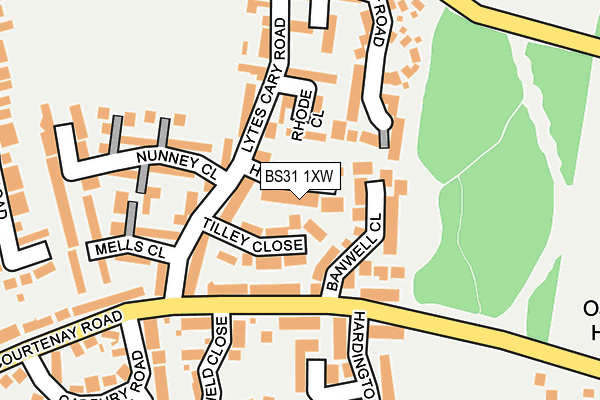 BS31 1XW map - OS OpenMap – Local (Ordnance Survey)