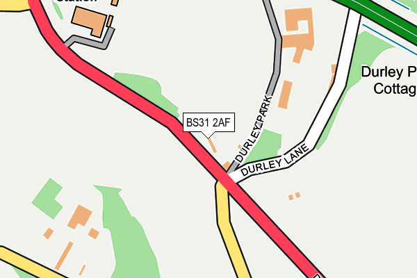BS31 2AF map - OS OpenMap – Local (Ordnance Survey)