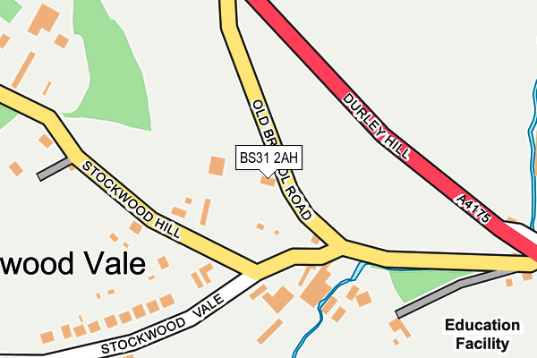 BS31 2AH map - OS OpenMap – Local (Ordnance Survey)