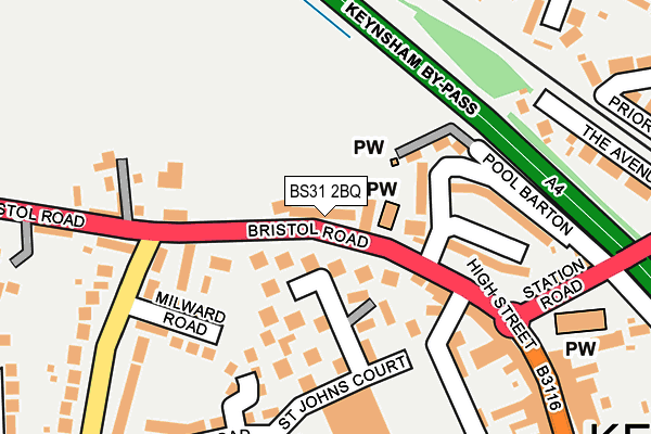 BS31 2BQ map - OS OpenMap – Local (Ordnance Survey)