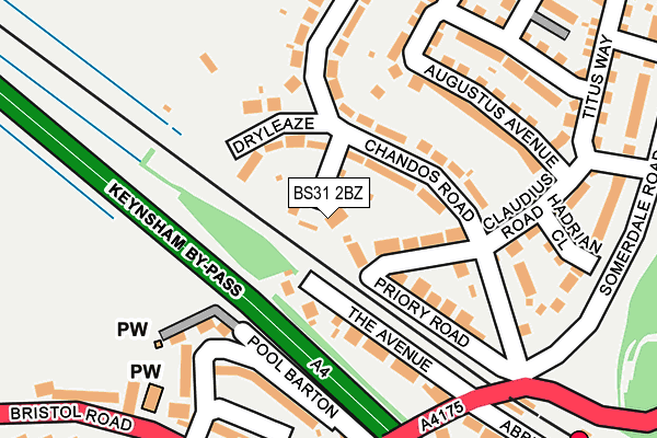 BS31 2BZ map - OS OpenMap – Local (Ordnance Survey)