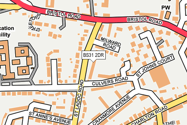 BS31 2DR map - OS OpenMap – Local (Ordnance Survey)