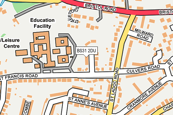 BS31 2DU map - OS OpenMap – Local (Ordnance Survey)