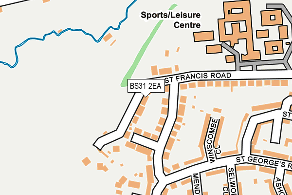 BS31 2EA map - OS OpenMap – Local (Ordnance Survey)