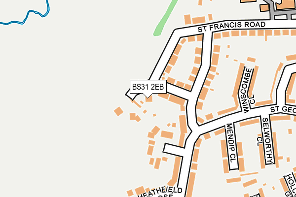BS31 2EB map - OS OpenMap – Local (Ordnance Survey)