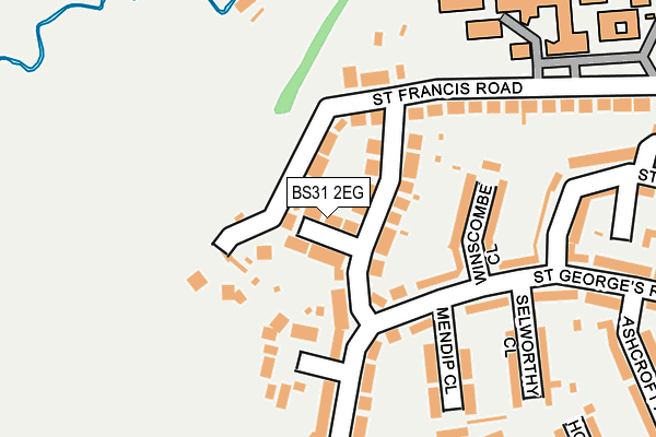 BS31 2EG map - OS OpenMap – Local (Ordnance Survey)