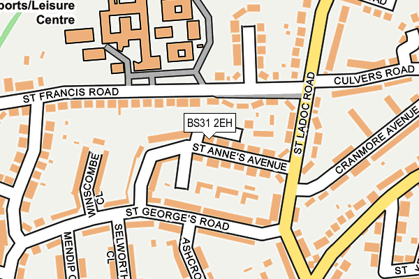 BS31 2EH map - OS OpenMap – Local (Ordnance Survey)