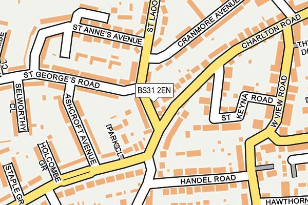 BS31 2EN map - OS OpenMap – Local (Ordnance Survey)