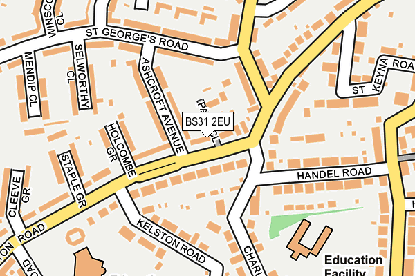 BS31 2EU map - OS OpenMap – Local (Ordnance Survey)