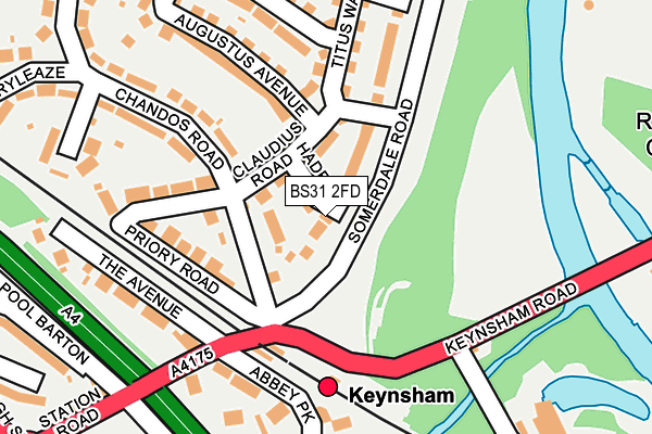 BS31 2FD map - OS OpenMap – Local (Ordnance Survey)