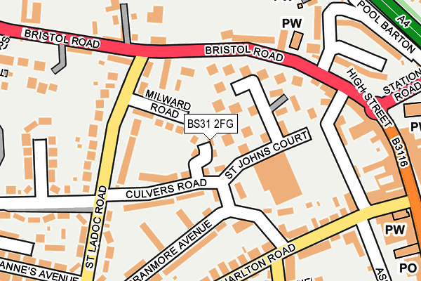 BS31 2FG map - OS OpenMap – Local (Ordnance Survey)