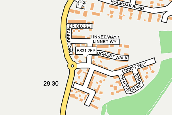 BS31 2FP map - OS OpenMap – Local (Ordnance Survey)