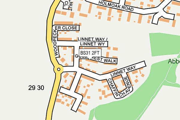 BS31 2FT map - OS OpenMap – Local (Ordnance Survey)