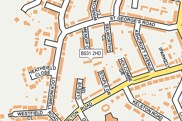 BS31 2HD map - OS OpenMap – Local (Ordnance Survey)