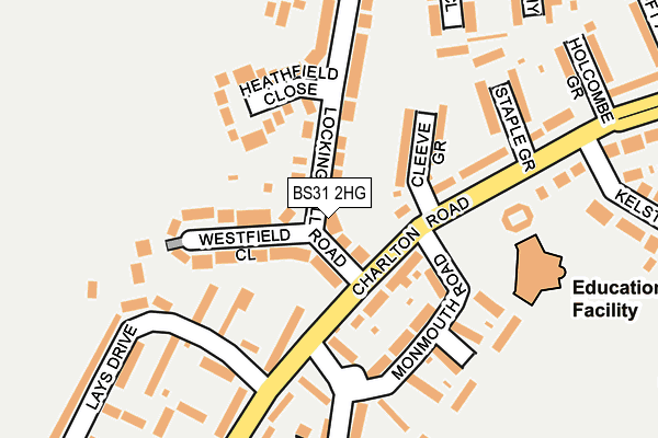 BS31 2HG map - OS OpenMap – Local (Ordnance Survey)