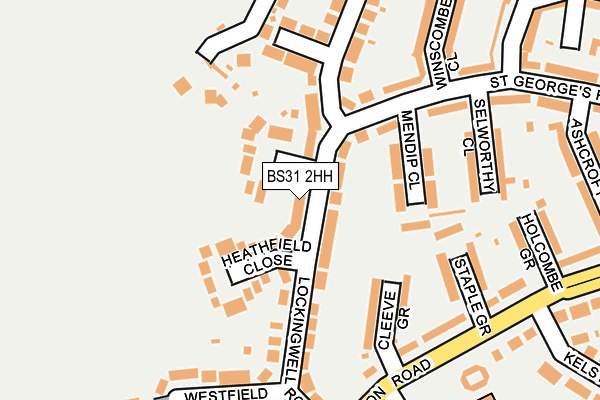 BS31 2HH map - OS OpenMap – Local (Ordnance Survey)