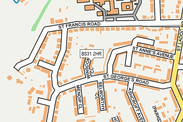 BS31 2HR map - OS OpenMap – Local (Ordnance Survey)