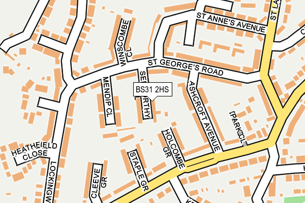 BS31 2HS map - OS OpenMap – Local (Ordnance Survey)