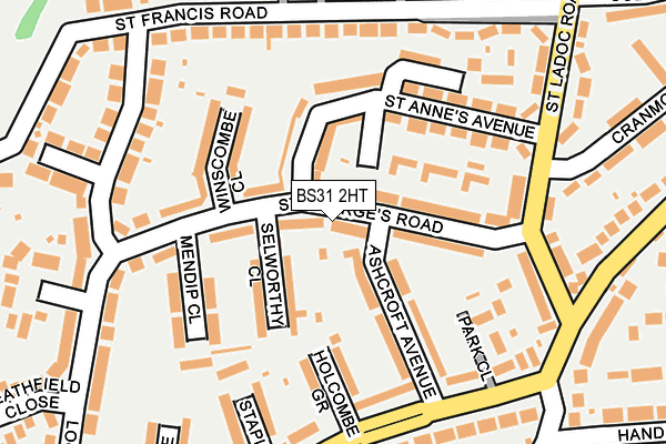 BS31 2HT map - OS OpenMap – Local (Ordnance Survey)