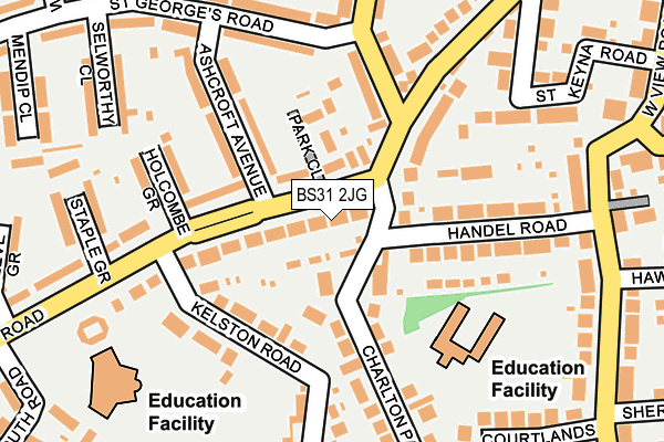 BS31 2JG map - OS OpenMap – Local (Ordnance Survey)