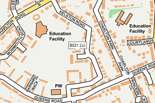BS31 2JJ map - OS OpenMap – Local (Ordnance Survey)