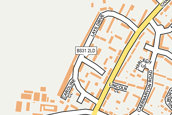 BS31 2LD map - OS OpenMap – Local (Ordnance Survey)