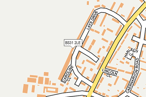 BS31 2LE map - OS OpenMap – Local (Ordnance Survey)
