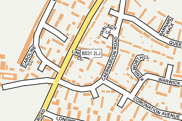 BS31 2LJ map - OS OpenMap – Local (Ordnance Survey)