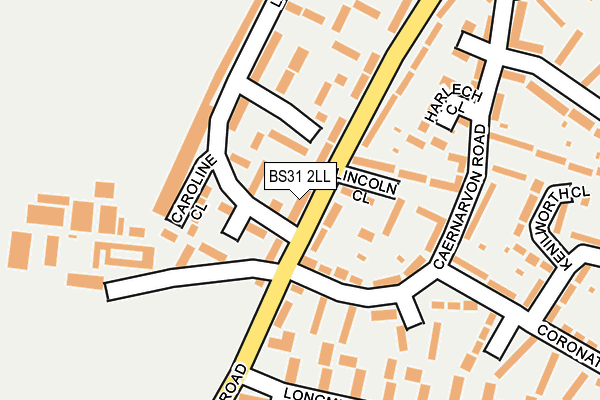 BS31 2LL map - OS OpenMap – Local (Ordnance Survey)