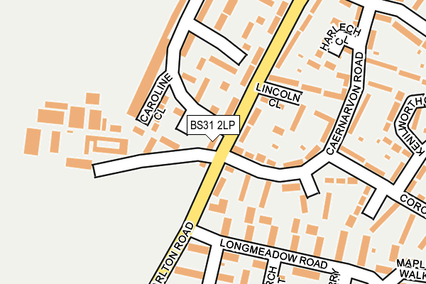 BS31 2LP map - OS OpenMap – Local (Ordnance Survey)