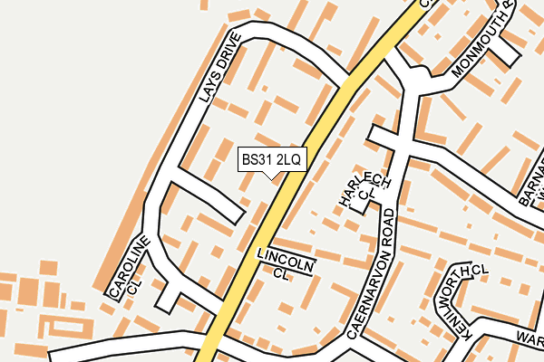 BS31 2LQ map - OS OpenMap – Local (Ordnance Survey)