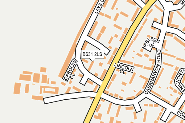BS31 2LS map - OS OpenMap – Local (Ordnance Survey)