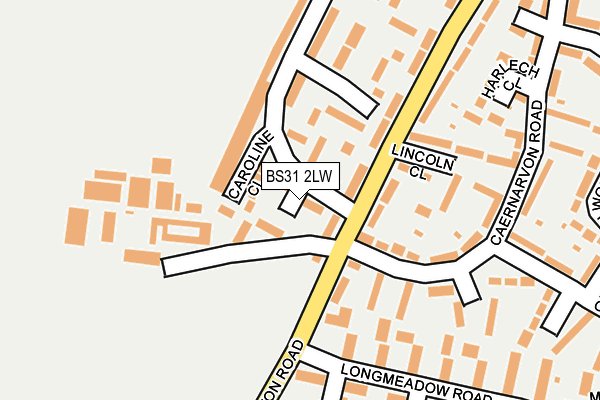 BS31 2LW map - OS OpenMap – Local (Ordnance Survey)