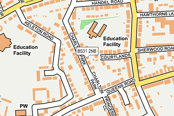 BS31 2NB map - OS OpenMap – Local (Ordnance Survey)