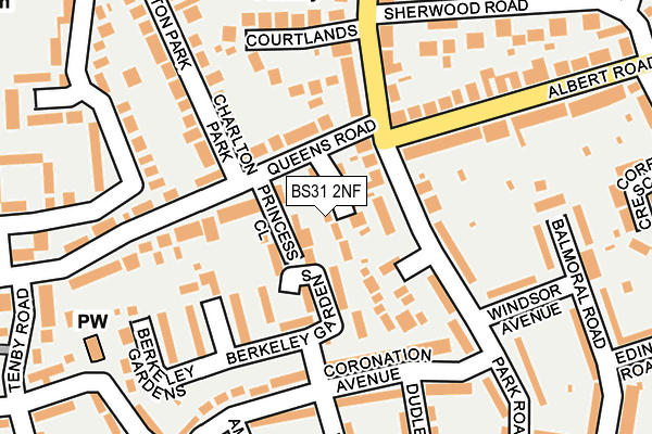 BS31 2NF map - OS OpenMap – Local (Ordnance Survey)