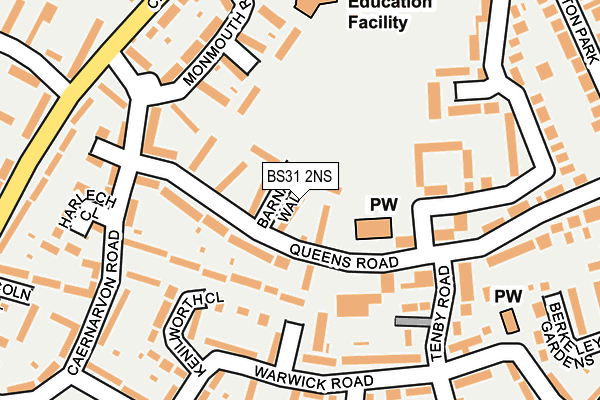 BS31 2NS map - OS OpenMap – Local (Ordnance Survey)