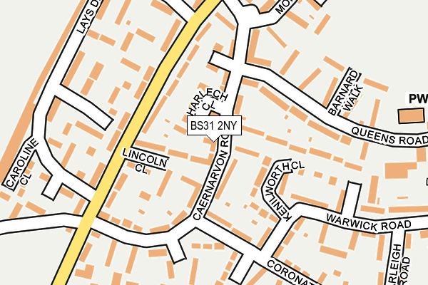 BS31 2NY map - OS OpenMap – Local (Ordnance Survey)