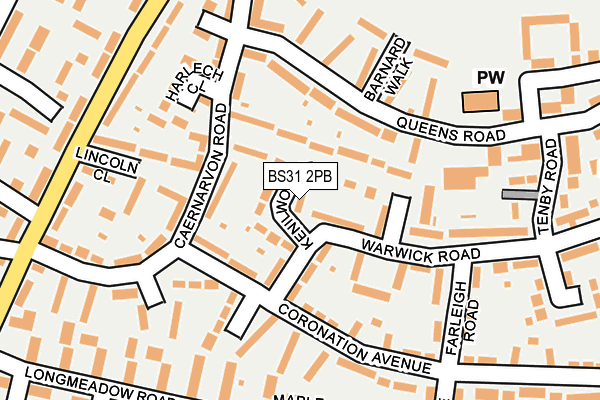 BS31 2PB map - OS OpenMap – Local (Ordnance Survey)
