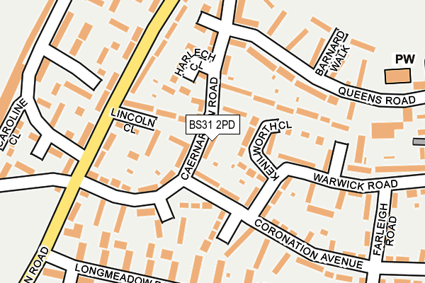 BS31 2PD map - OS OpenMap – Local (Ordnance Survey)