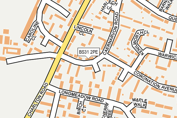 BS31 2PE map - OS OpenMap – Local (Ordnance Survey)