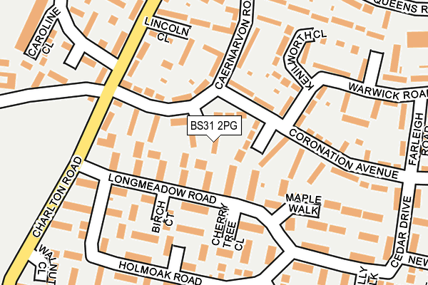 BS31 2PG map - OS OpenMap – Local (Ordnance Survey)