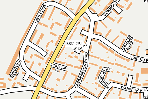 BS31 2PJ map - OS OpenMap – Local (Ordnance Survey)