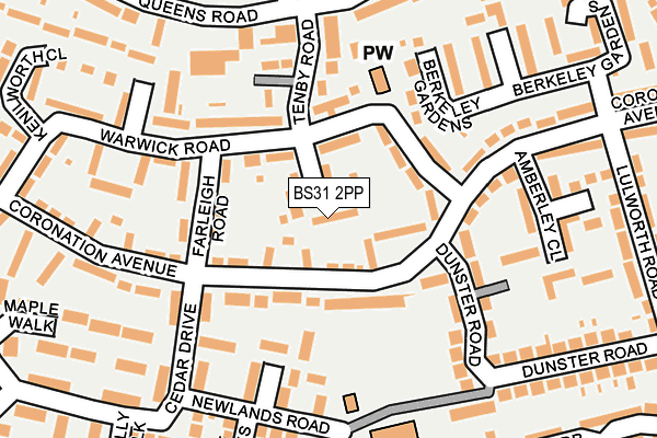 BS31 2PP map - OS OpenMap – Local (Ordnance Survey)