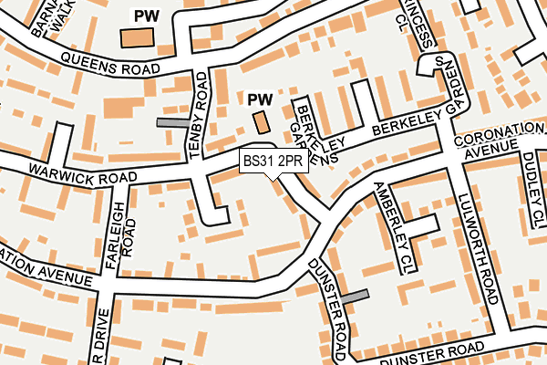 BS31 2PR map - OS OpenMap – Local (Ordnance Survey)