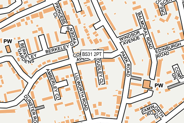 BS31 2PT map - OS OpenMap – Local (Ordnance Survey)