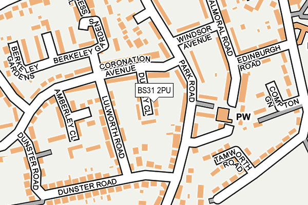 BS31 2PU map - OS OpenMap – Local (Ordnance Survey)