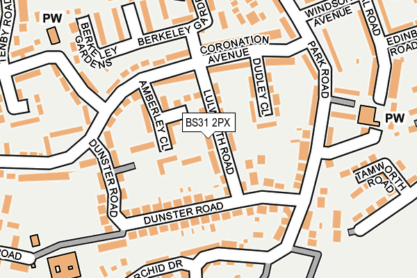 BS31 2PX map - OS OpenMap – Local (Ordnance Survey)